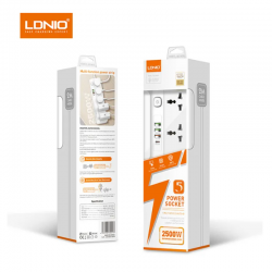 LDNIO SC5415 5 Way Outlet Power Strips with USB Ports Universal Extension Board Electric Multi Power Socket
